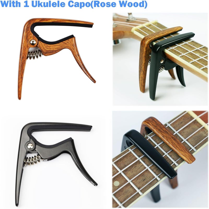 Junlego Junjuleo Ukulele Strap with Capo, 10 Color Picks, Adjustable Shoulder Strap - Image 4